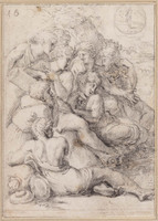 A 083
<br/>
Jozef's broers luisterend naar diens dromen
<br/>
<em>Raffaello Sanzio (1483-1520) - kopie naar</em>